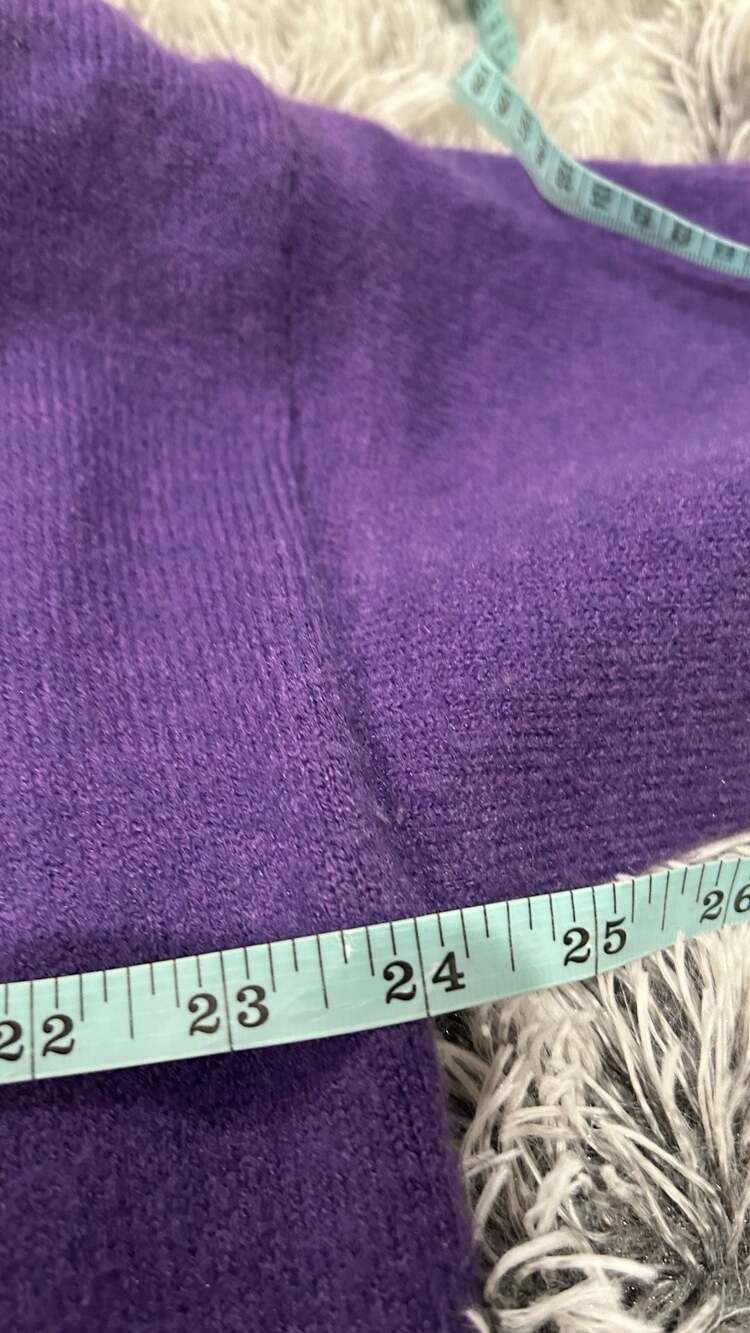 Bomb Designs Tiger Sequin Purple Sweater